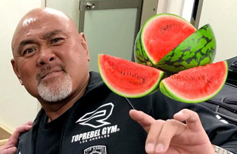 Video Of The Great Muta Eating A Watermelon Goes Viral