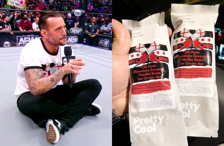 CM Punk Ice Cream Bar Wrappers Selling On eBay Following His AEW Debut