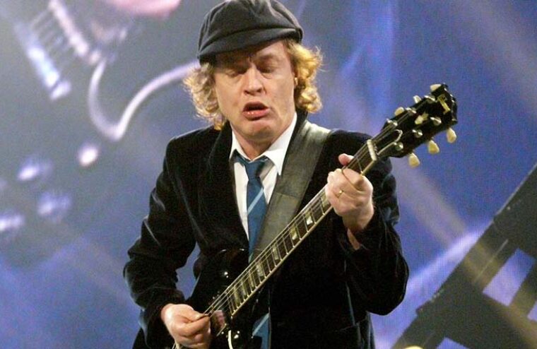 AC/DC’s Angus Young Reveals His “Rock God”