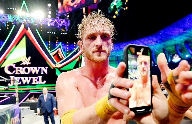 Logan Paul Injured During His Match With Roman Reigns At Crown Jewel
