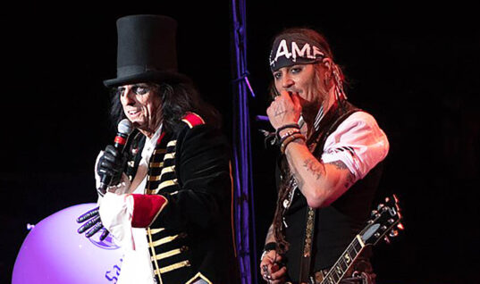 Alice Cooper Pitches Movie Idea Featuring Johnny Depp & Amber Heard