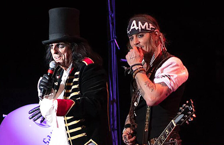 Alice Cooper Pitches Movie Idea Featuring Johnny Depp & Amber Heard
