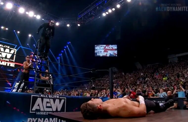 Sting Was Injured During Dynamite Ladder Dive