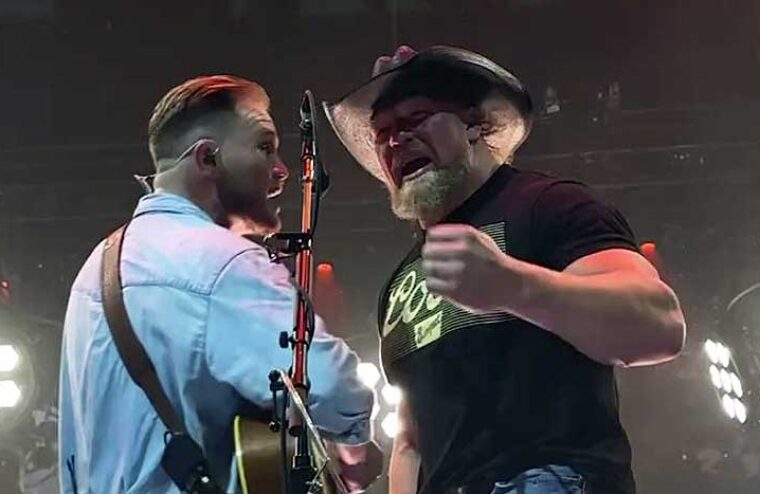 Brock Lesnar Joins Country Star On Stage