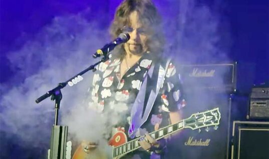 Ace Frehley Accidentally Sets Off Smoking Guitar During Cruise Set