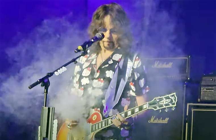 Ace Frehley Accidentally Sets Off Smoking Guitar During Cruise Set