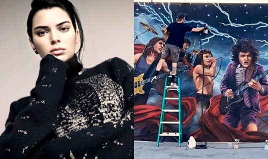 Kendall Jenner Messes Up AC/DC Mural
