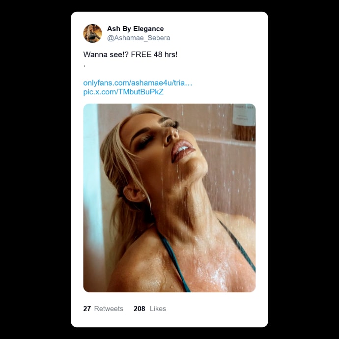 Ash By Elegance Makes Her OnlyFans Free For 48 Hours - WEB IS JERICHO