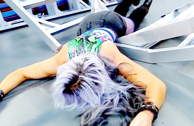 Candice LeRae Displays The Aftermath Of Her SummerSlam Ladder Bump