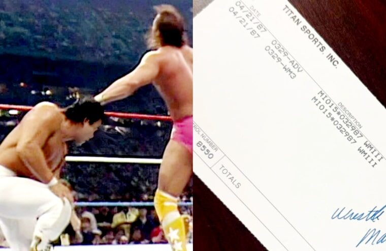 Ricky Steamboat’s Payslip For WrestleMania III Shared Online